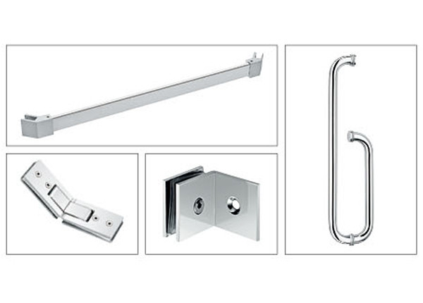 180 Degree Glass To Glass Door Hinges High Precision SUS 304 Corrosion Resistance