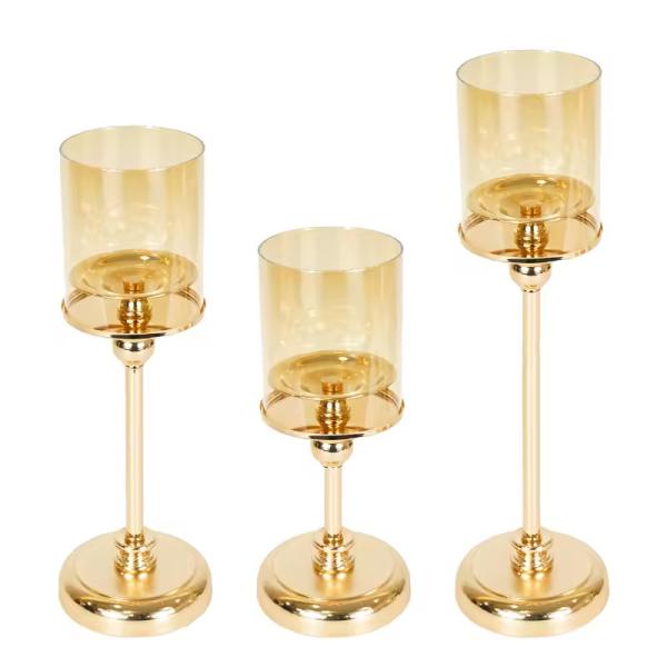 Metal Ferro Ouro Decorativo Candeeiro Moderno Luxury Holders