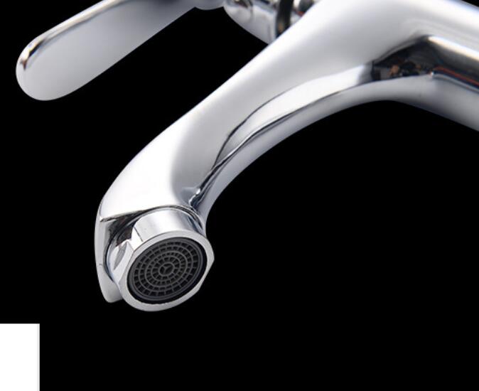 Оцинковывайте рукоятку рычага стильный таз выстукивает одиночный Faucet Chrome Bathroom отверстия