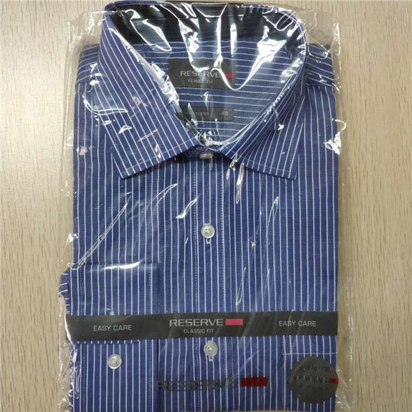 Long Sleeve Stripe Stylish Casual Shirts 60% Cotton/40% Polyester Cvc Fabric