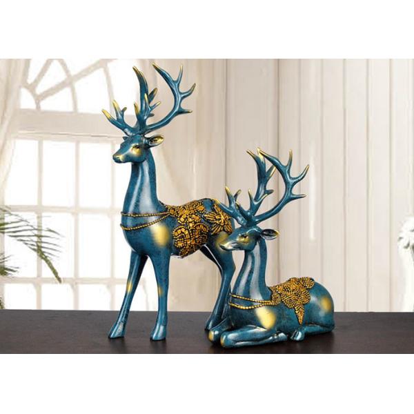 Christmas Reindeer Resin Arts And Crafts Home / Hotel Decoration Use