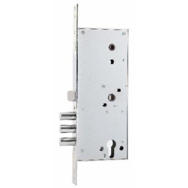 Iron Interior Mortise Lock Set 35mm - 50mm Door Single Cylinder Smooth Electrified Mortise Lock