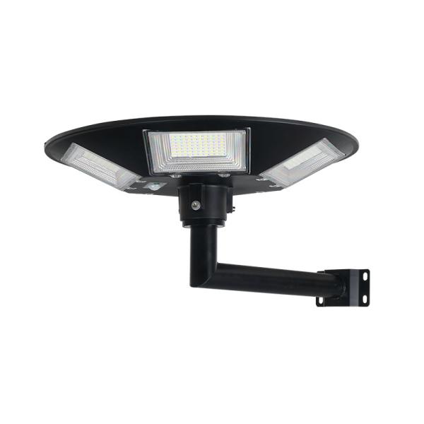 120w 200w ufo power all in one solar garden light lifepo4,outdoor pathway yard black solar garden light decorative
