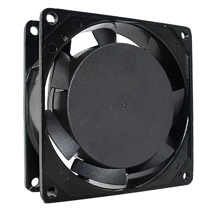 Manufacturer direct sales small black high-speed, high airflow 8025AC AC cooling long-life fan blower