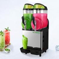 Máquina da lama da bebida de Bourbon Icee de 2 bacias com tampa da luz do diodo emissor de luz