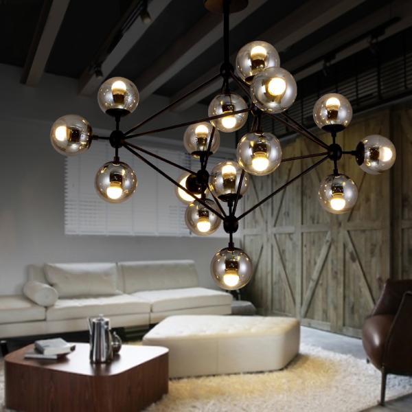 5,10,15,21 head bulbs DNA bubble glass ball pendant light magic bean pendant light