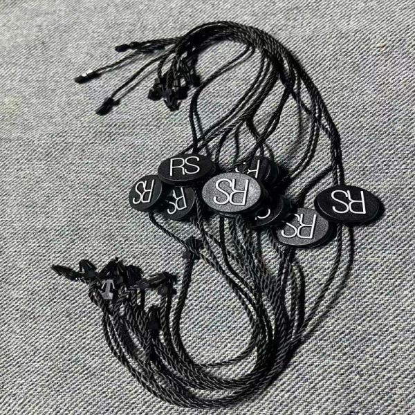 Black Fashion Gold-embossed Clothing Labels, Trendy Clothing Accessories, Collar Garments
