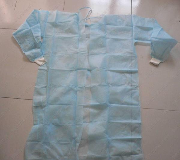 Red / Green Disposable Surgical Gowns Against Liquid Biodegradable Elastic Cuff 16-80gsm