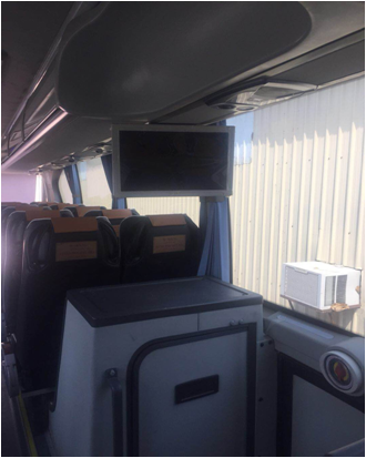 Место 51 использовало роскошный сейф космоса багажа автобуса 10м3 с аварийным выходом 2