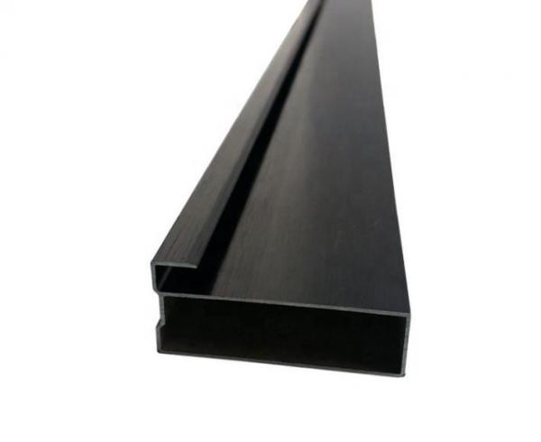 Sandblasted Aluminium Extrusion Profiles Extruded Aluminum Parts With Machining Holes