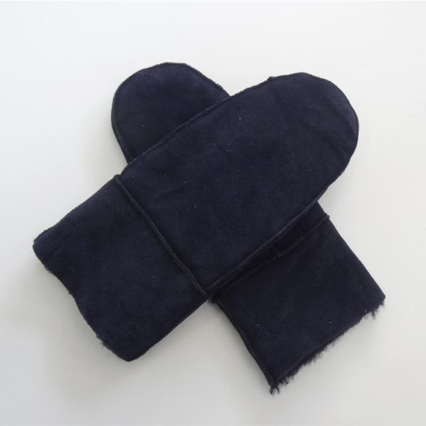 Superior quality sheepskin leather double face warm winter gloves mitten gloves