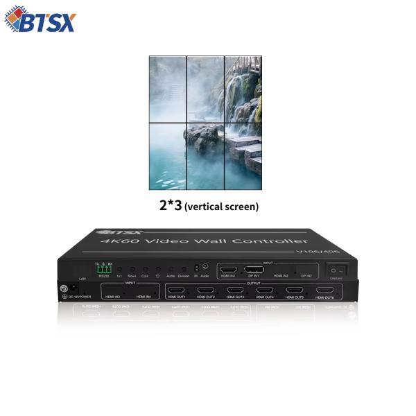 4K60 UHD Video Wall Controller with 40nm Process FPGA Chip for Zero Distortion Processing and Flexible Display Configurations