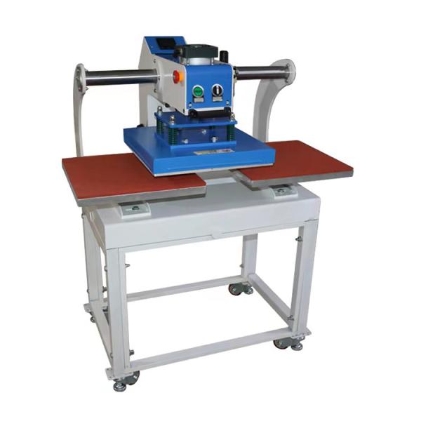 3500W Heat Press Transfer Machine 80 X 130 X 75CM Automatic Upper Glide Pneumatic Double Stations Heat Press Mac