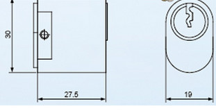 Aluminium High Security Euro Cylinder Locks / Keyed Alike Euro Cylinder