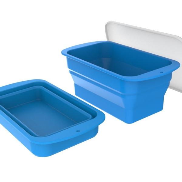 Fabricant de blocs de glace en silicone de 2 kg pour la maison plus épais Grand plateau à glaçons réutilisable Athlètes accessoires de plongée à froid Fabricant de glace sans BPA