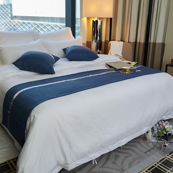 Customized Hotel Bedding Sets 100% Cotton Jacquard Hotel Patterns Bedding Linen Duvet Cover Set