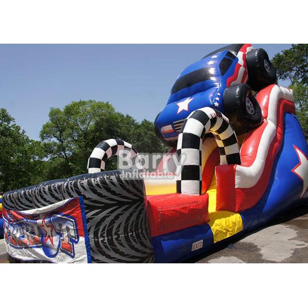 Гигантское красочное скольжение тележки чудовища патриота детей 18фт раздувное с сертификатом КЭ