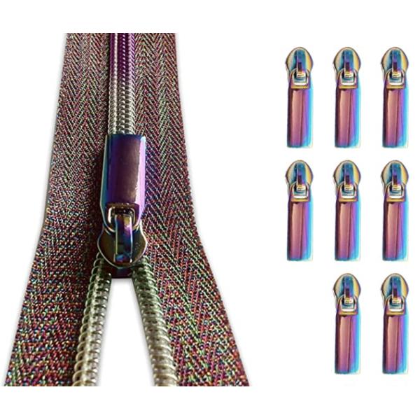 Металл Alalamu ISO9001 декоративный застегивает на молнию тяги молнии радуги Multicolour