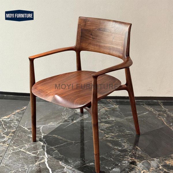 Nordic Modern Upholstery Chair Solid Wood Dining Chair for Restaurant Hotel