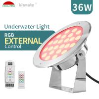 projetores subaquáticos IP68 IK10 impermeável do diodo emissor de luz de 36W RGB DC24V