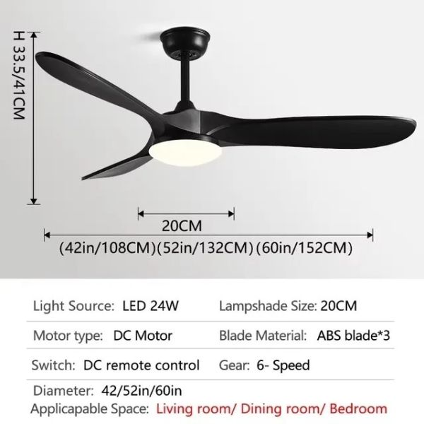 Retractable Blade Modern Folding Fan Light Remote Control Chandelier LED Invisible Ceiling Fan Crystal Light (WH-VLL-29)