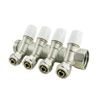Système de chauffage hydronique de 2 à 6 voies Manifold Pex en laiton pour une installation facile