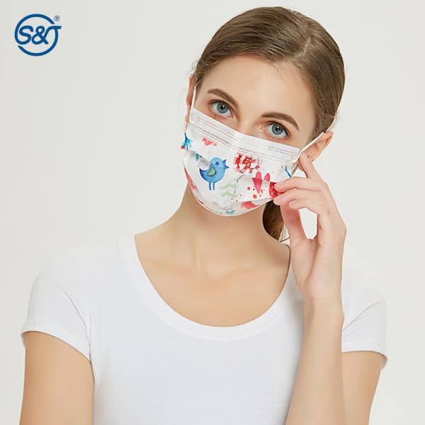 Printed 3 ply Face Mask Disposable Medical Face Mask Printed