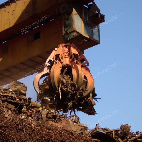 Hydraulic Garbage Crane Grab Bucket For Sewer Garbage Disposal