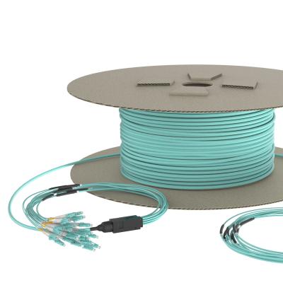 PVC LSZH Mpo Fiber Cable SC Breakout Fiber Optic Patch Cord Fanout