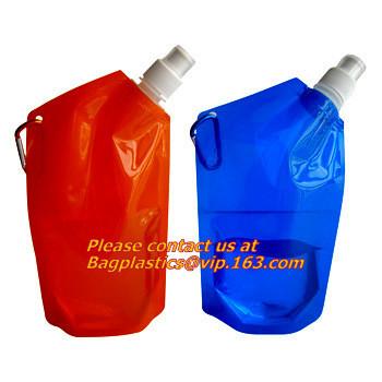 Gallon Liter Plastic Flasks Liquor Cruise Pouches Reusable Liquid Spout Bags Transparent Drinking Pouch