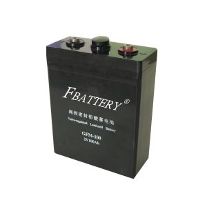 2V 100Ah Valve Regulated Lead Acid Battery with 20 Years Design Life and M8 Terminal