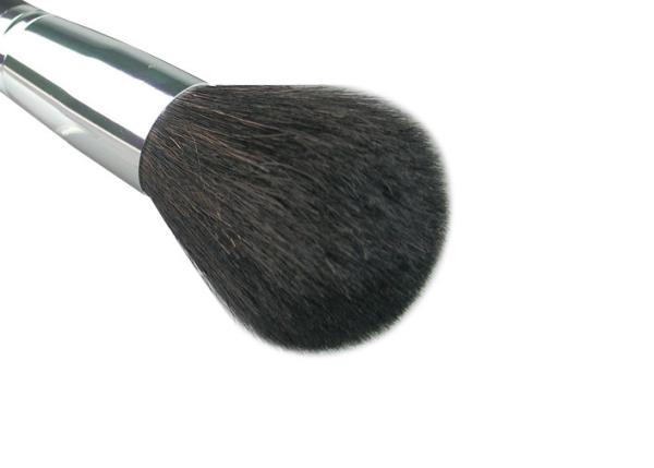 Wooden Handle Copper Ferrule Essential Makeup Brushes Black Goat Hair