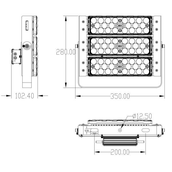 3000K-5000K LED Flood Light 180W Brightest LED Outdoor Flood Lights