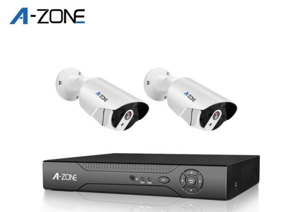 Indoor Surveillance 2Ch Poe Home Surveillance System , 2Mp Poe Ip Camera System 