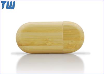 Dog Tag Type USB Pen Drive Bamboo Material Large Printing Area