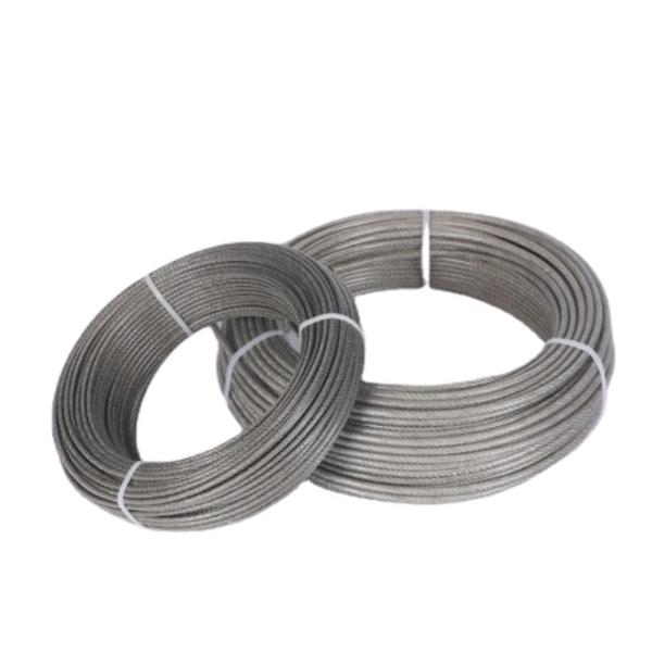 Cables de acero inoxidable de 250 pies de largo 1/8 5/32 T316 1x19 Procesamiento de barandillas de cubierta