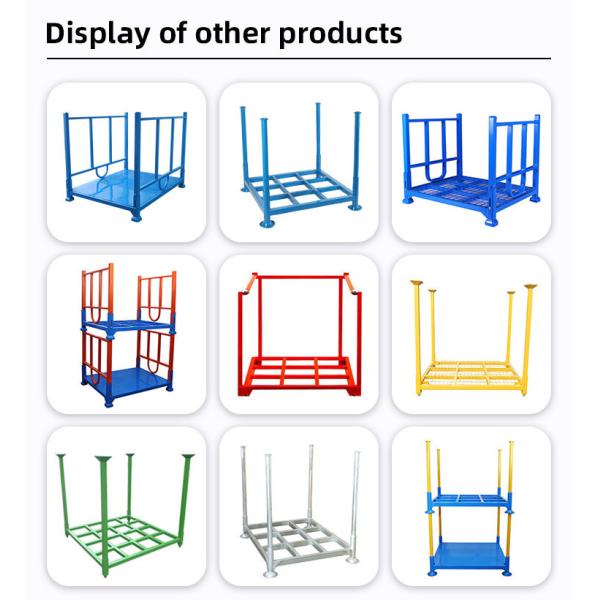 Stackable Mild Steel Pallet Warehouse Storage Rack Customized Color Industrial Use Durable