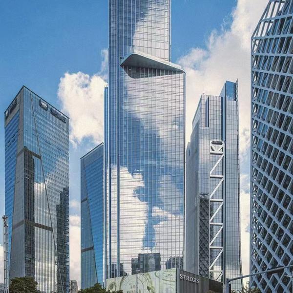 063-T5 Aluminium Extrusion Profiles Panelized Curtain Wall Assembly for Customized Solutions
