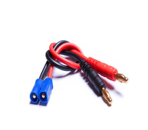 o carregador de 14awg 30cm RC conduz as tomadas masculinas da banana de 4mm ao adaptador do conector macho EC3