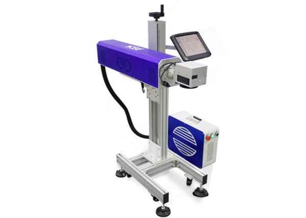 Production Line Fly CO2 Laser Marking Machine , Laser Wire Marking Machine