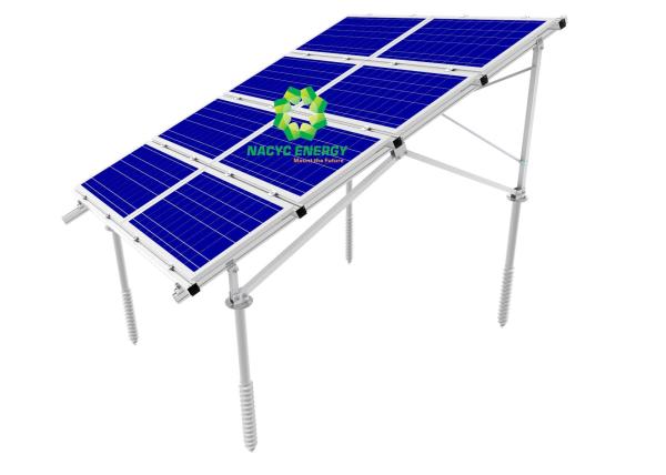 Original Rolling Ground Mount Solar Racking Systems High Performance
