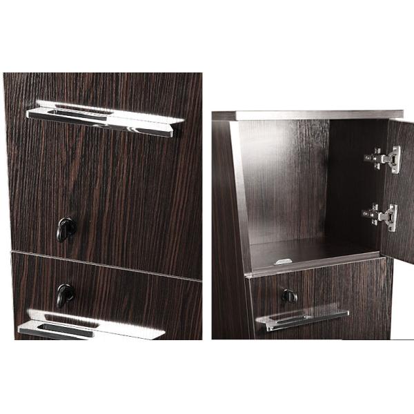 Elegant Solid Wood Hair Stylist Stations With Cabinet , Hair Salon Stations