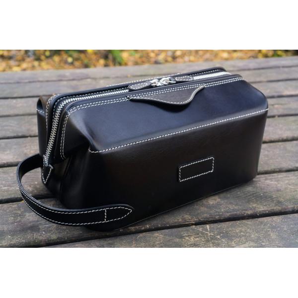 Manufacturers Supply Top Layer Cowhide Vintage Tree Paste Leather High-End Toiletry Storage Bag Large Capacity Cosmetic Bag DOPP KIT