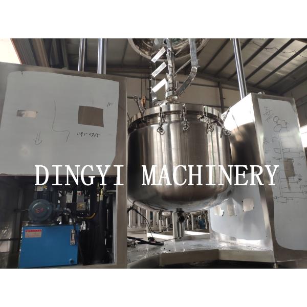 Mechanical Seal Industrial Homogenizer Equipment With Oil Type Vacuum Pump
