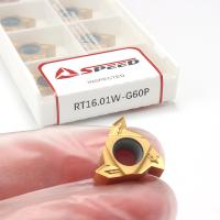 Insert de filtrage par carbure CNC 16ER 16IR AG55 AG60 ISO RT1601NG60P Méthrique pour outils de coupe de fil
