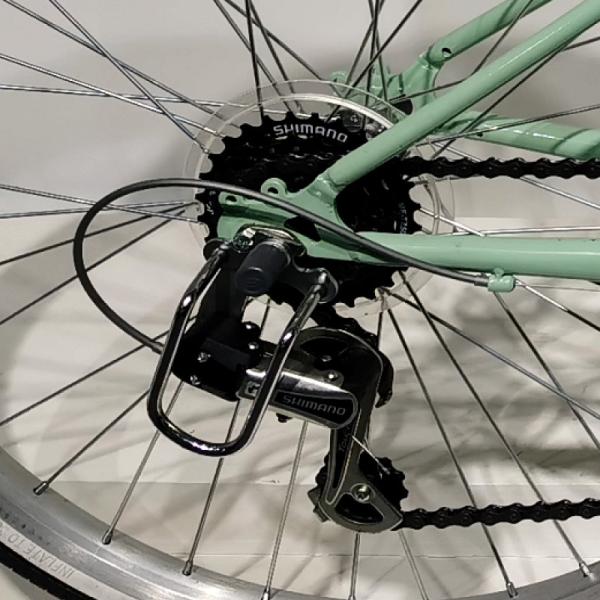 Женский велосипед 24 дюйма SHIMANO 6 скорости экологически чистый пекарный краска Lady City Bike