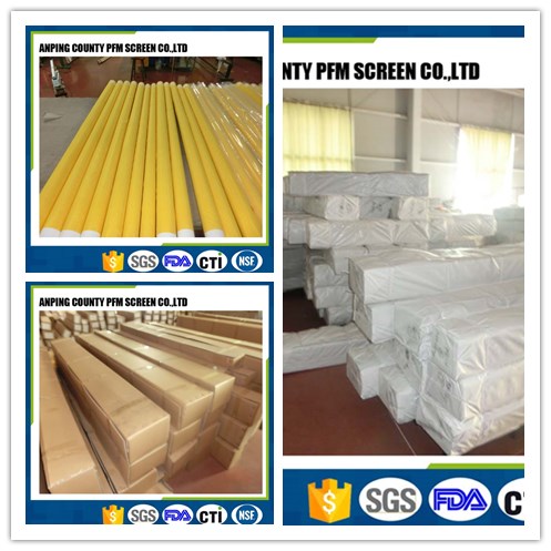 FDA Certificate  Polyester Screen Printing Mesh With White And Yellow