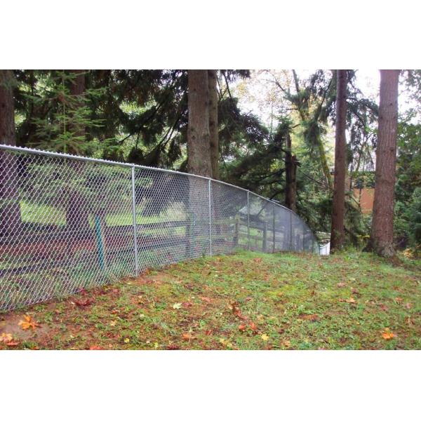 High Security Durable 5.0mm Steel Chain Link Fencing Panels Diamond Shape