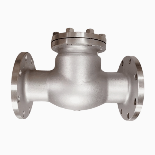 High Temperature Stainless Steel CF8 Flange Connection Swing Check Valve for Industrial Use