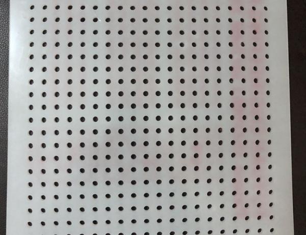 White PVC Perforated Mesh Panel 0.3-10mm for Food Industry